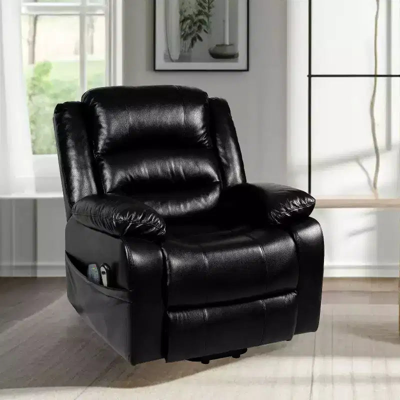 Fauteuil inclinable releveur électrique clouté haut de gamme