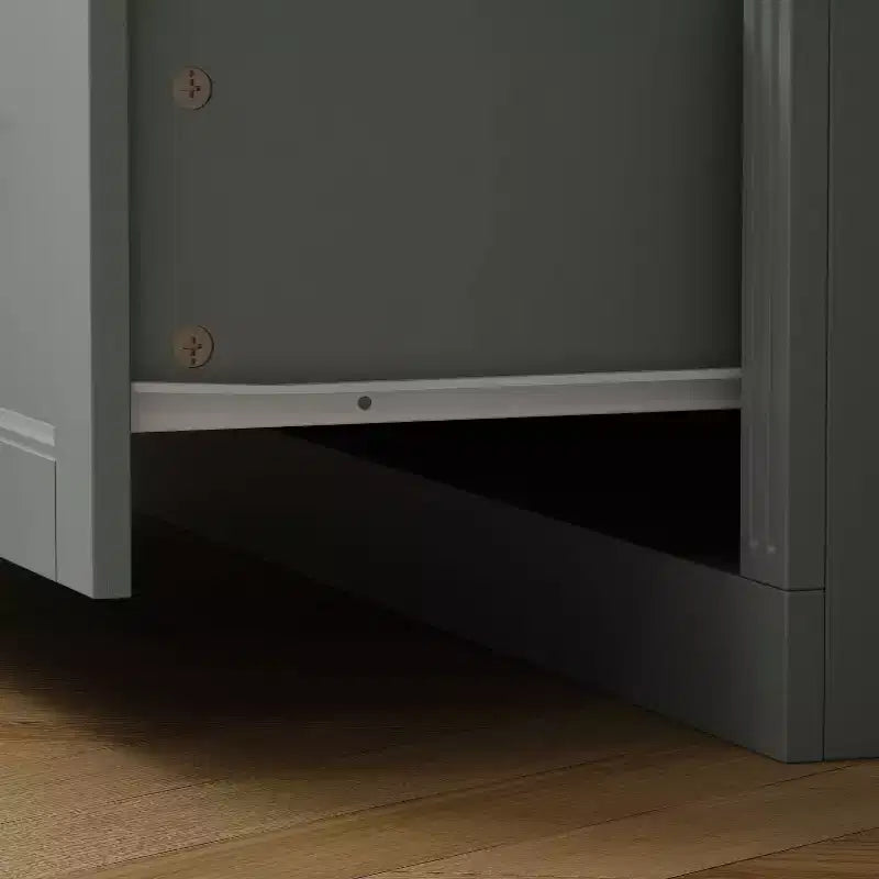31.5''L Meuble de rangement en bois avec portes vitrées pour garde-manger