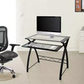Bureau informatique - Finition élégante noir laqué