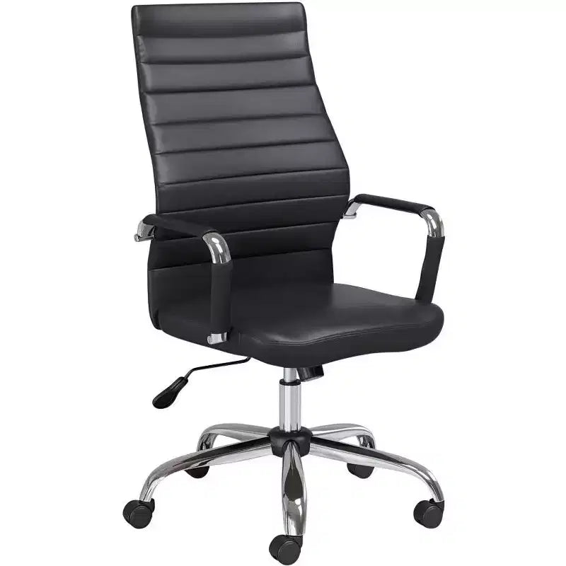 Studio 55D Primero Black Faux Leather Adjustable Office Chair