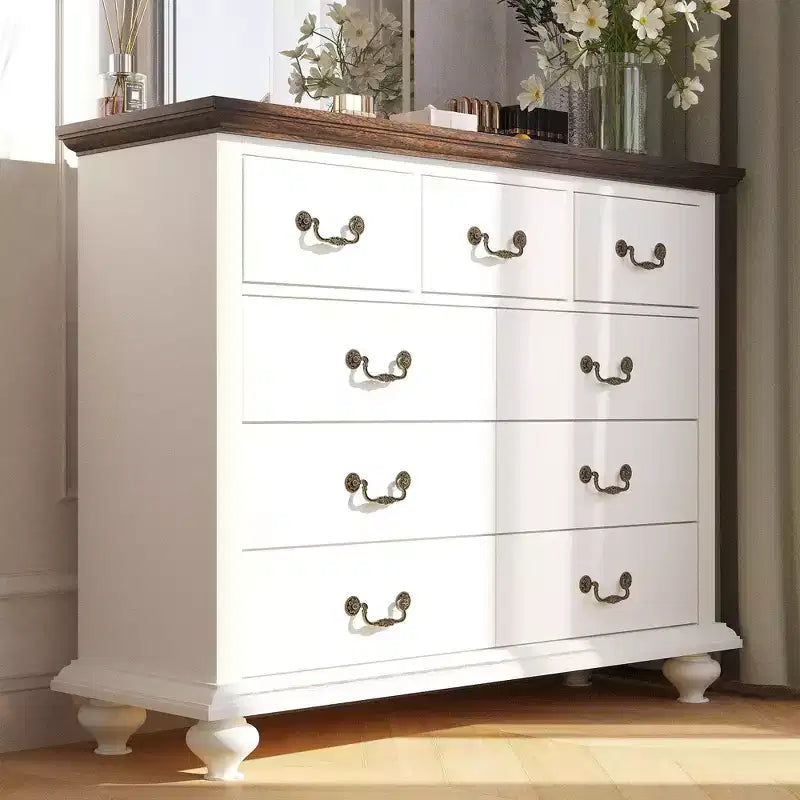 Une coiffeuse et un meuble de rangement adaptés aux chambres à coucher, aux salons et aux couloirs