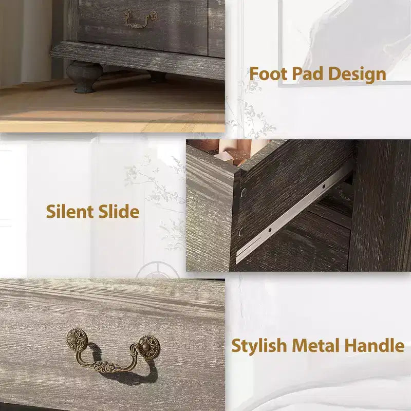 Une coiffeuse et un meuble de rangement adaptés aux chambres à coucher, aux salons et aux couloirs