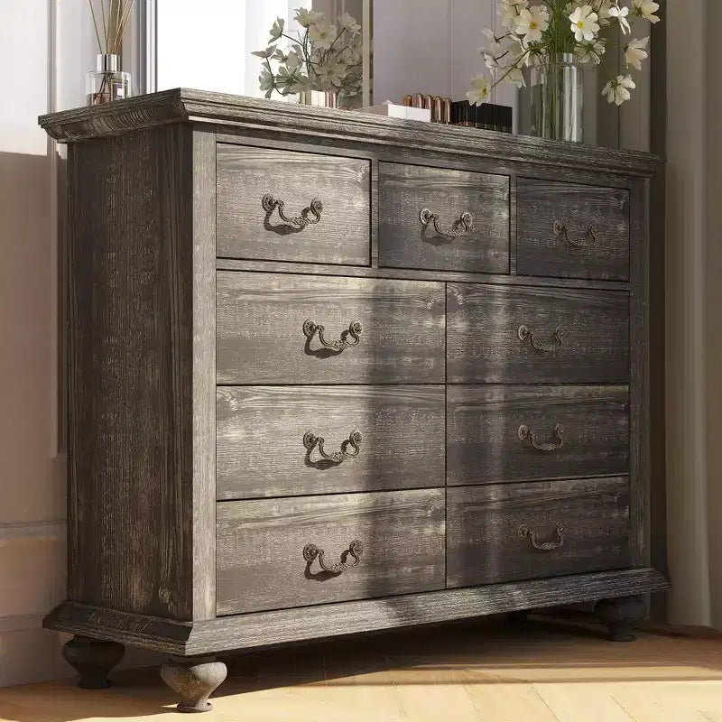 Une coiffeuse et un meuble de rangement adaptés aux chambres à coucher, aux salons et aux couloirs