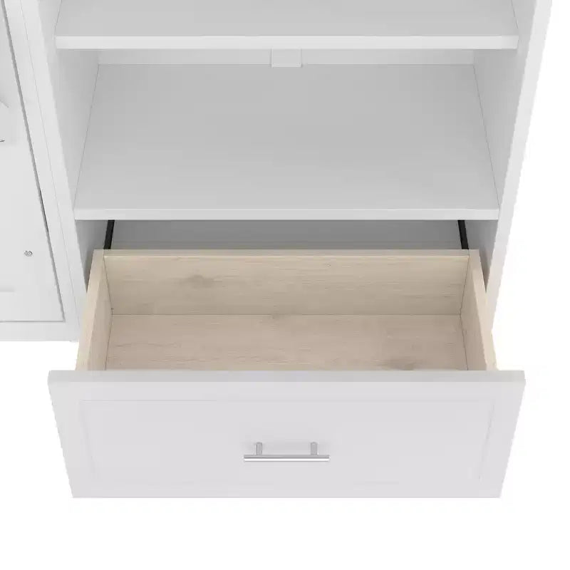 Lit plateforme pliable Queen size et lit escamotable avec compartiments de rangement à hauteur réglable
