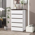 GDFStudio Myra 24 Modern Wooden Storage Dresser with 5 Drawers
