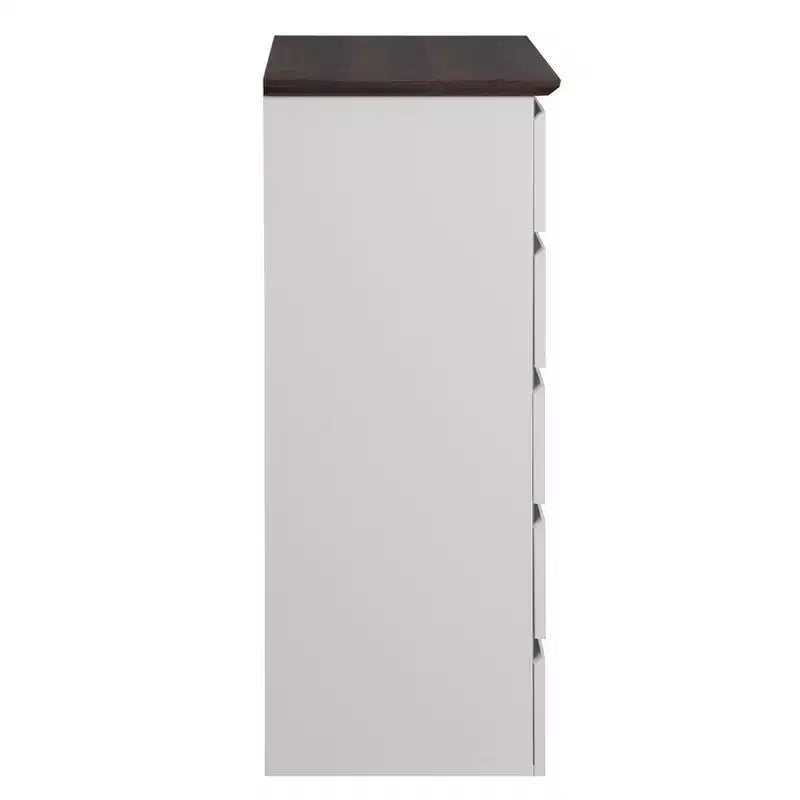 Commode de rangement moderne en bois avec 5 tiroirs