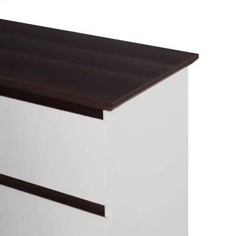 Commode de rangement moderne en bois avec 5 tiroirs