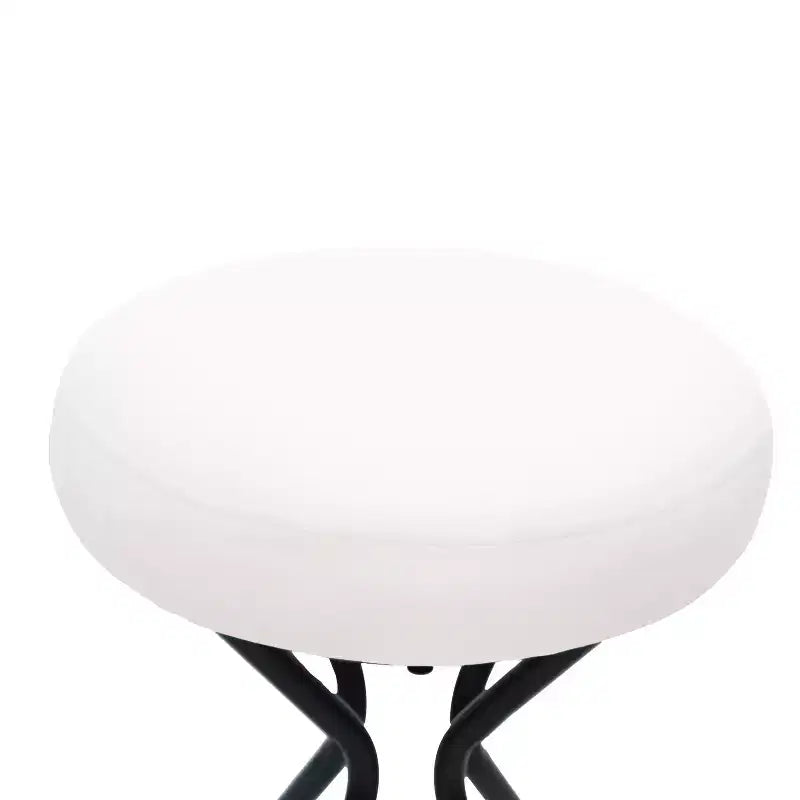Tabourets de bar modernes sans dossier, tabourets de bar hauteur comptoir avec coussin rond en velours, tabourets de comptoir style bohème pour îlot de cuisine