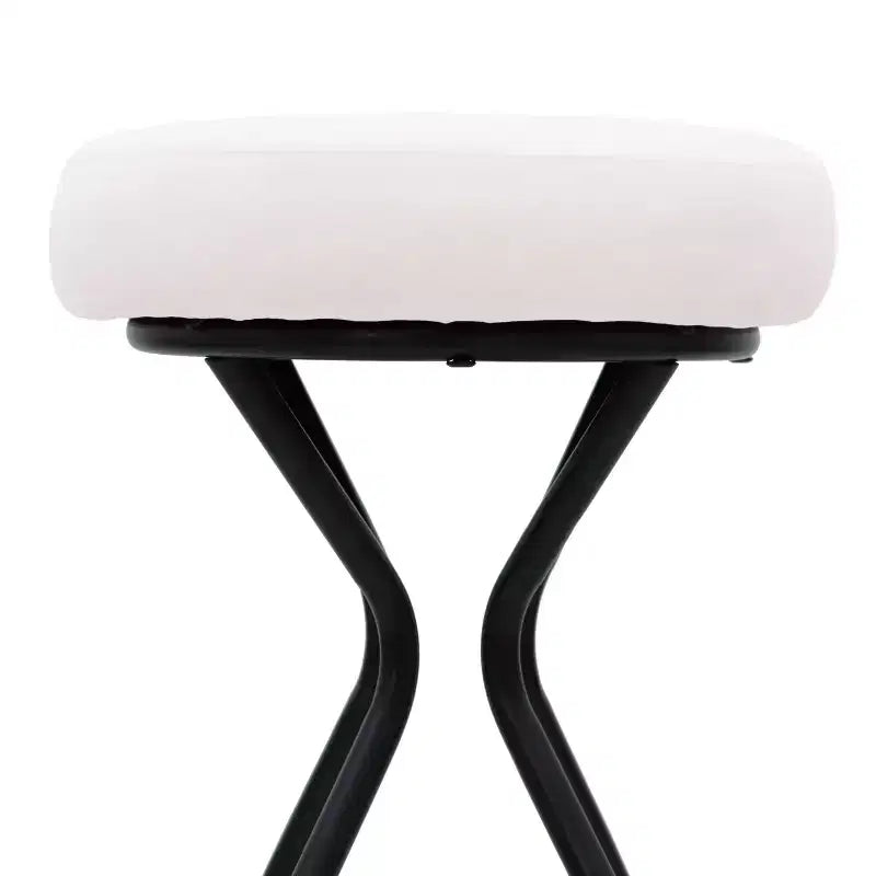 Tabourets de bar modernes sans dossier, tabourets de bar hauteur comptoir avec coussin rond en velours, tabourets de comptoir style bohème pour îlot de cuisine