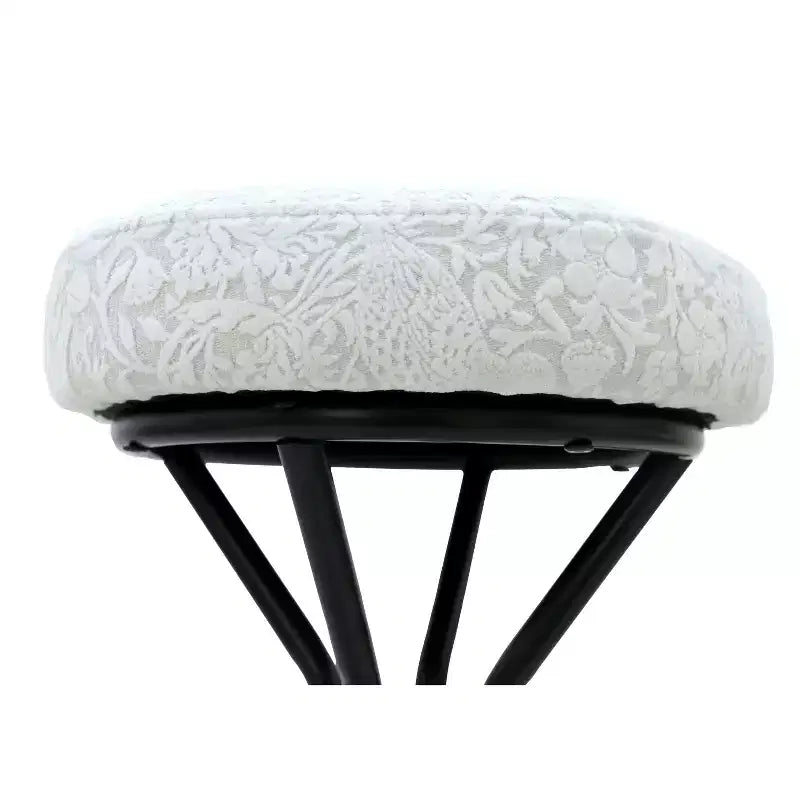 Tabourets de bar modernes sans dossier, tabourets de bar hauteur comptoir avec coussin rond en velours, tabourets de comptoir style bohème pour îlot de cuisine