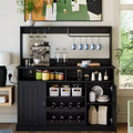 MDF Wine Storage Cabinet, Durable Construction, Suitable for Living Rooms and Dining Rooms with Glassware Rack