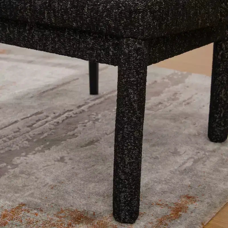 Chaises de salle à manger modernes rembourrées avec dossier haut incurvé, chaises d'appoint en bois sans accoudoirs pour salle à manger ou cuisine