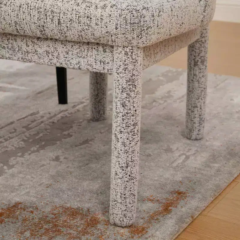 Chaises de salle à manger modernes rembourrées avec dossier haut incurvé, chaises d'appoint en bois sans accoudoirs pour salle à manger ou cuisine