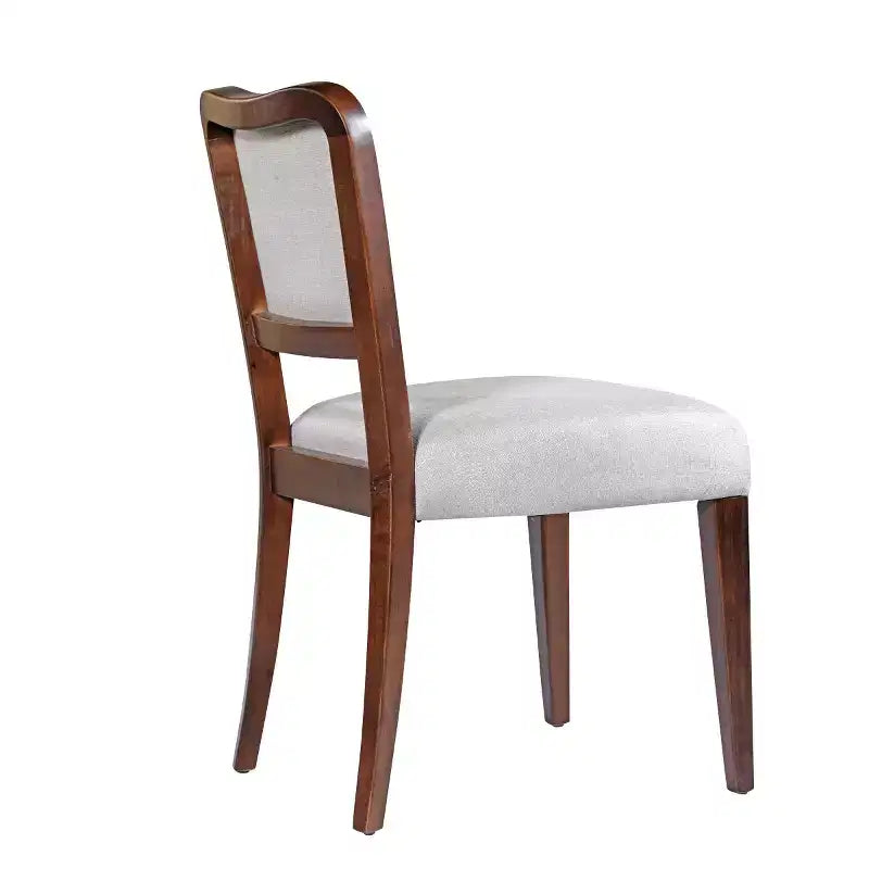 Chaises de salle à manger traditionnelles rembourrées avec cadre en bois massif, élégantes chaises sans accoudoirs pour la salle à manger ou les espaces de vie