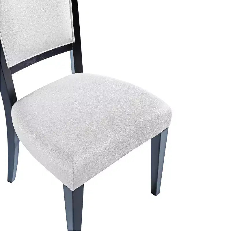 Chaises de salle à manger traditionnelles rembourrées avec cadre en bois massif, élégantes chaises sans accoudoirs pour la salle à manger ou les espaces de vie