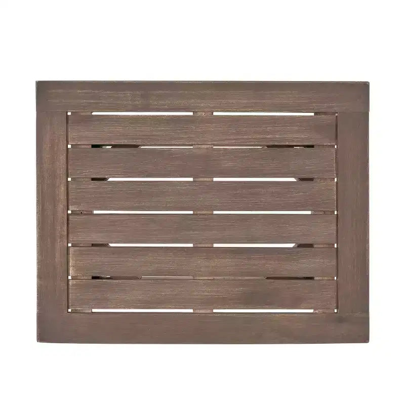 Lot de tables d'appoint d'extérieur en bois d'acacia, tables d'appoint modernes pour terrasse, jardin, bord de piscine