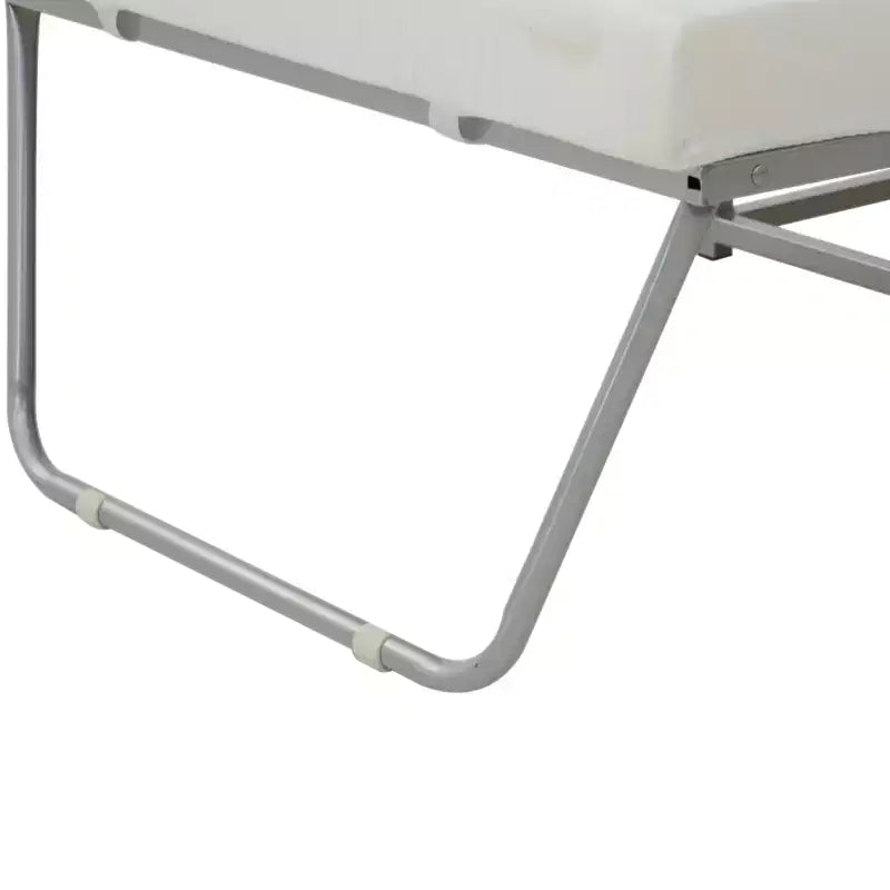 Pouf pliant, Lit d'appoint convertible avec mousse épaisse rembourrée et boîte de rangement pour petite pièce, salon